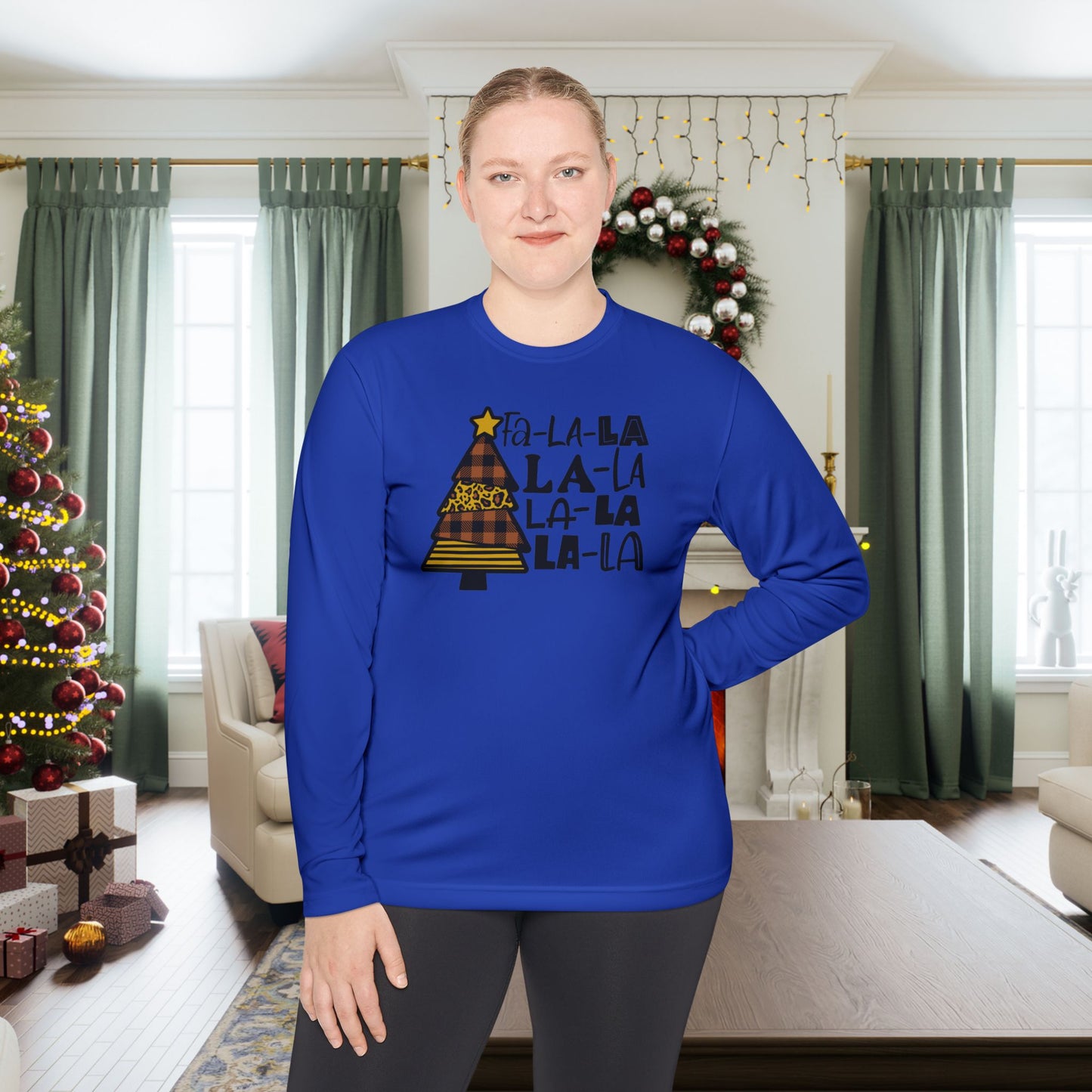 Fa-La-La-La-La-La-La-La-La Adult Long Sleeve Tee