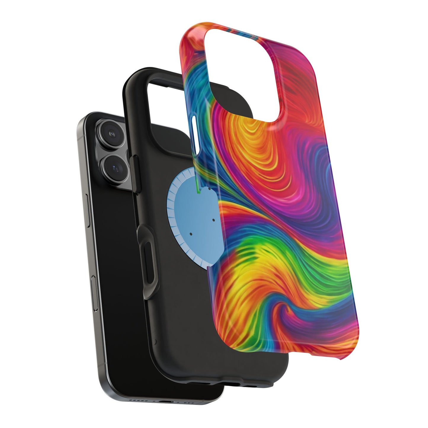 Tie Dye Color Swirl MagSafe® Compatible Tough Case for iPhone