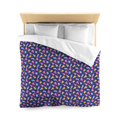 Axolotl Lagoon Microfiber Duvet Cover