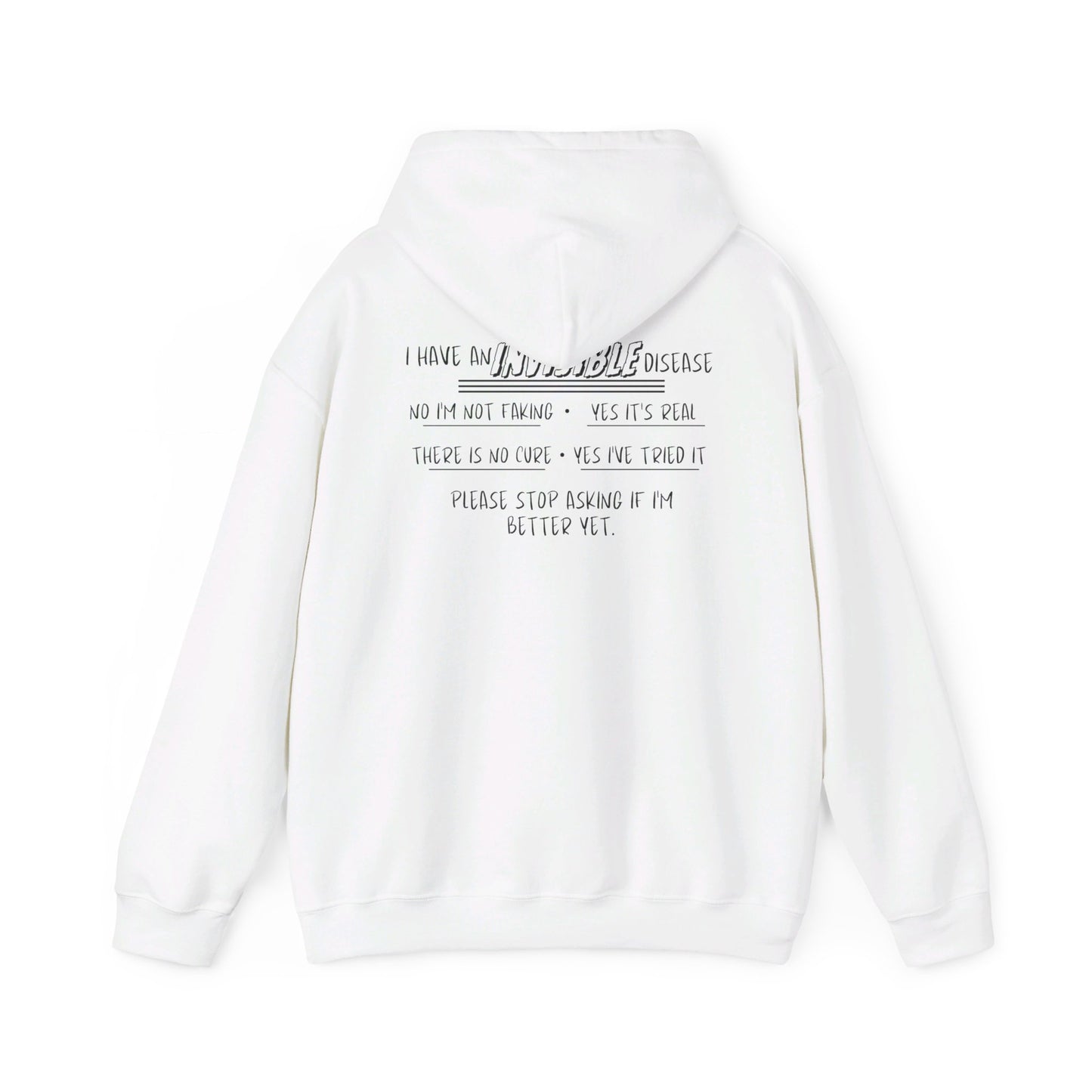 I'm An Invisible Warrior Heavy Blend™ Hooded Sweatshirt