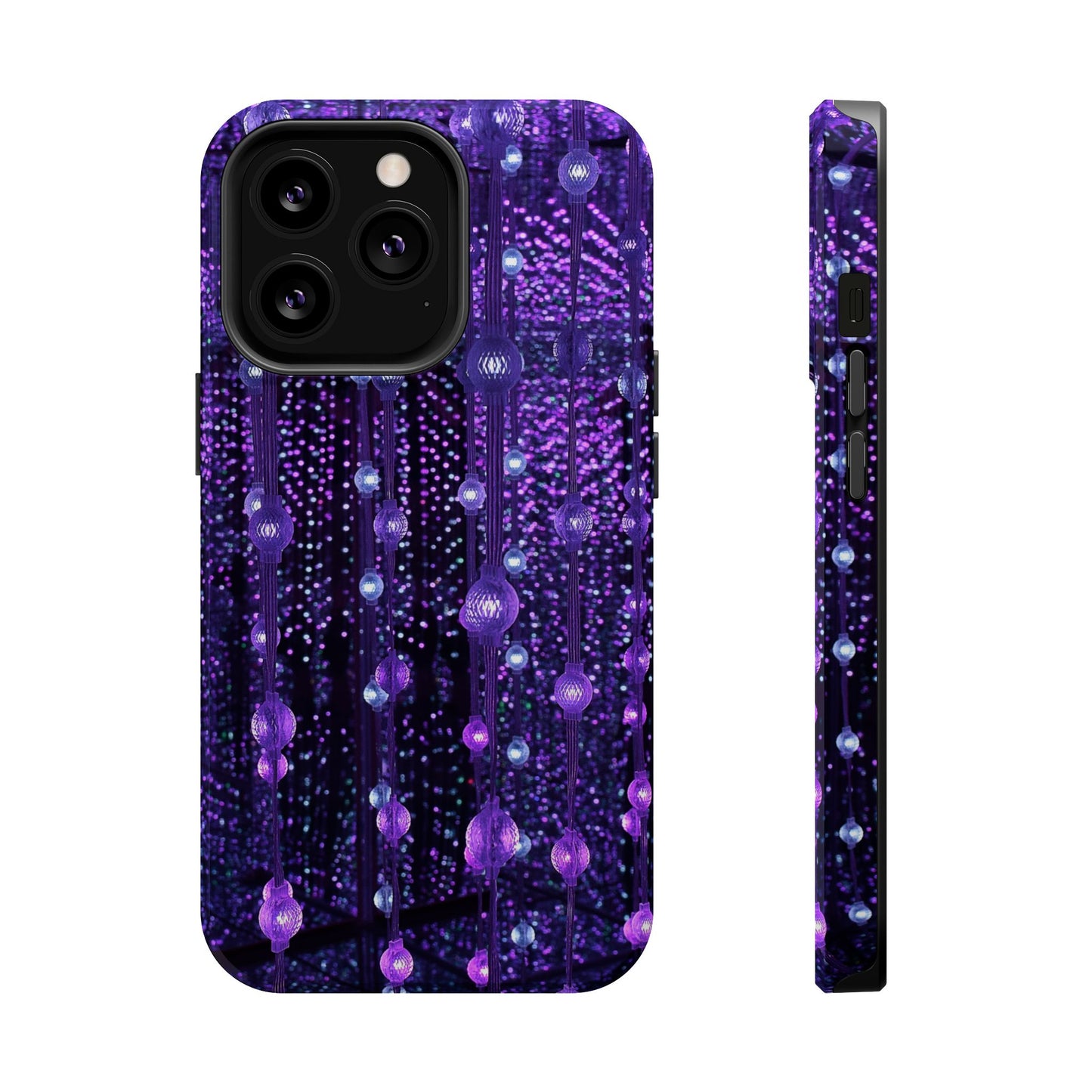 Purple Raindrops MagSafe® Compatible Tough Case for iPhone