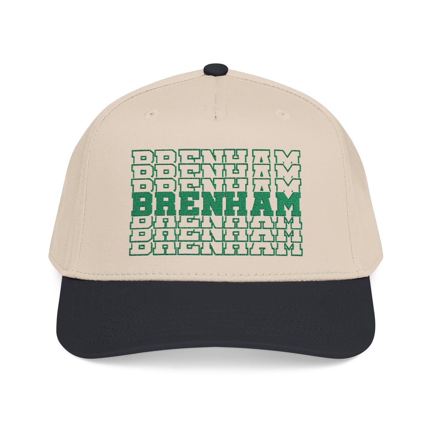 Brenham Stacked Letters Mid Profile Baseball Cap