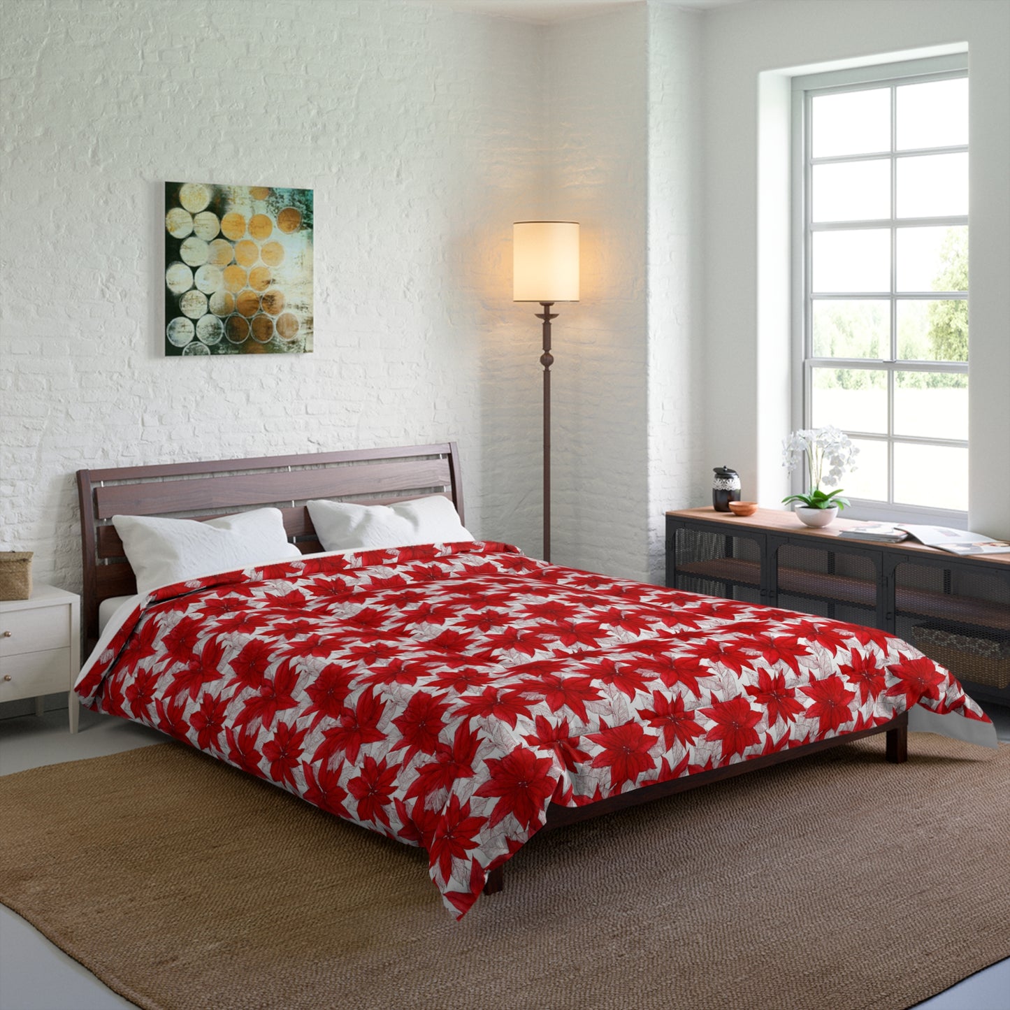 Christmas Blossom Sketch Comforter