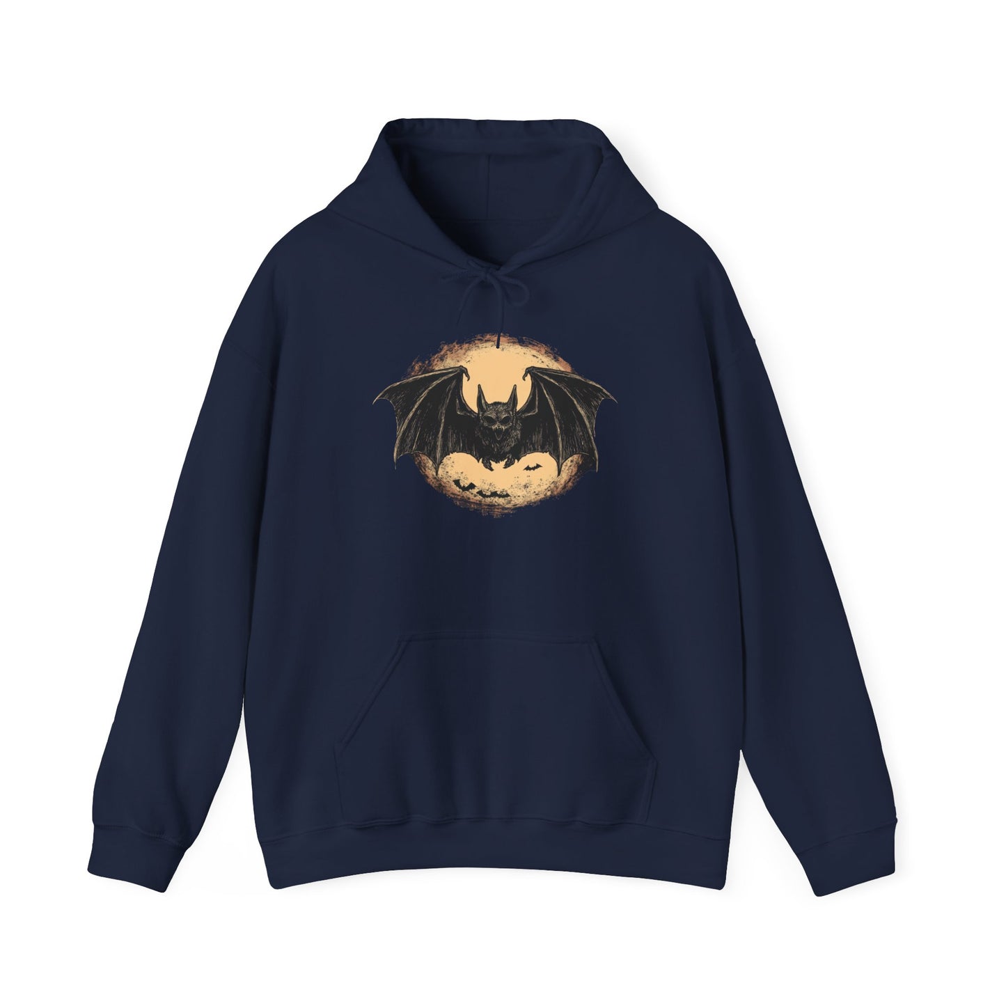 Bat Over Moon Heavy Blend™ Hooded Sweatshirt