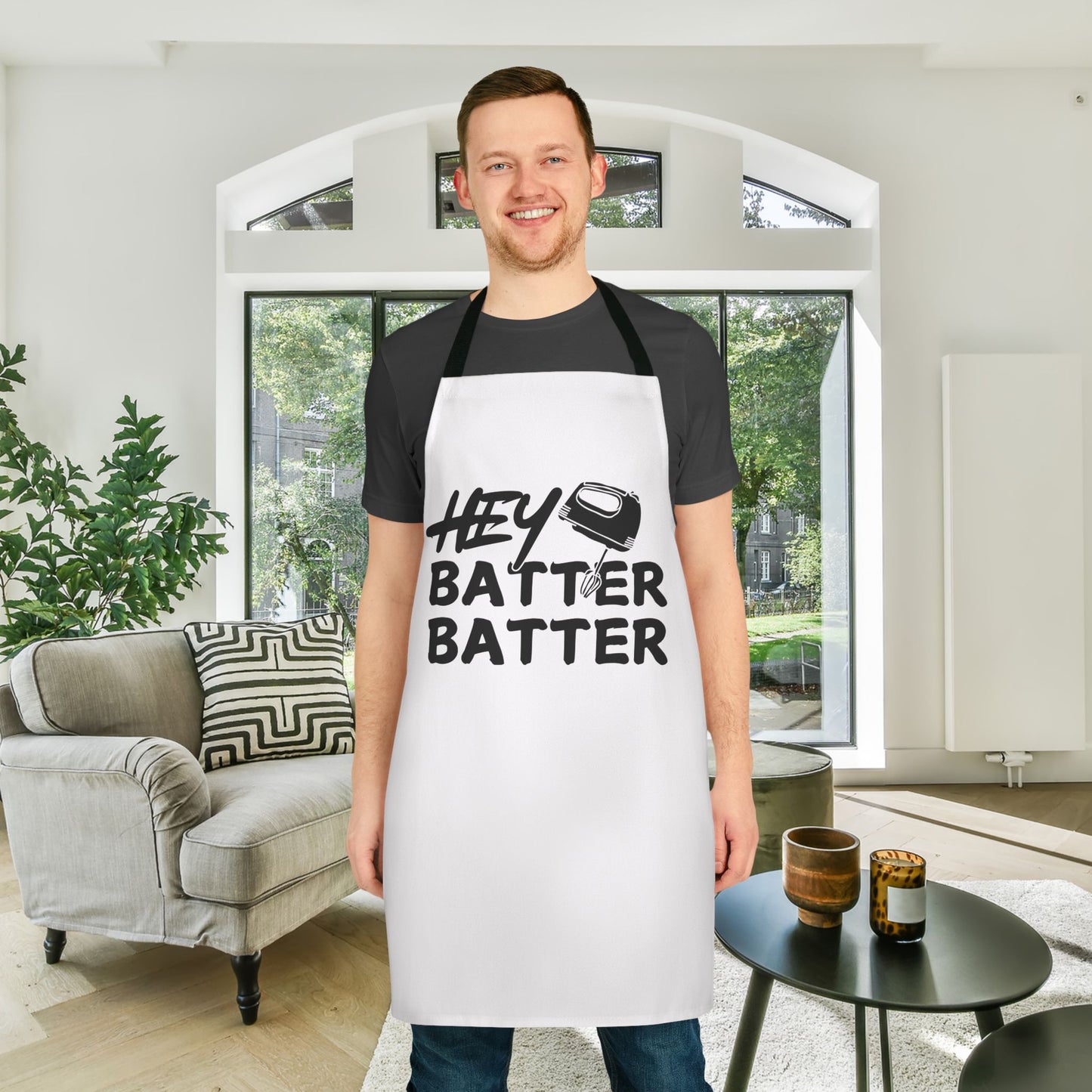 Hey Batter Batter (White) Apron