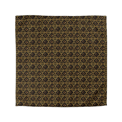 Golden Star Lattice Microfiber Duvet Cover