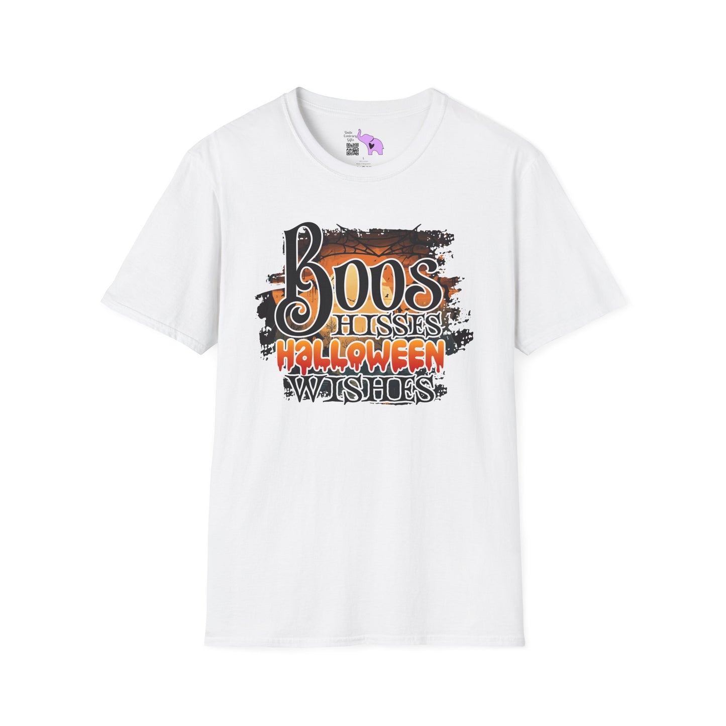 Boos Hisses Halloween Wishes Adult T-shirt