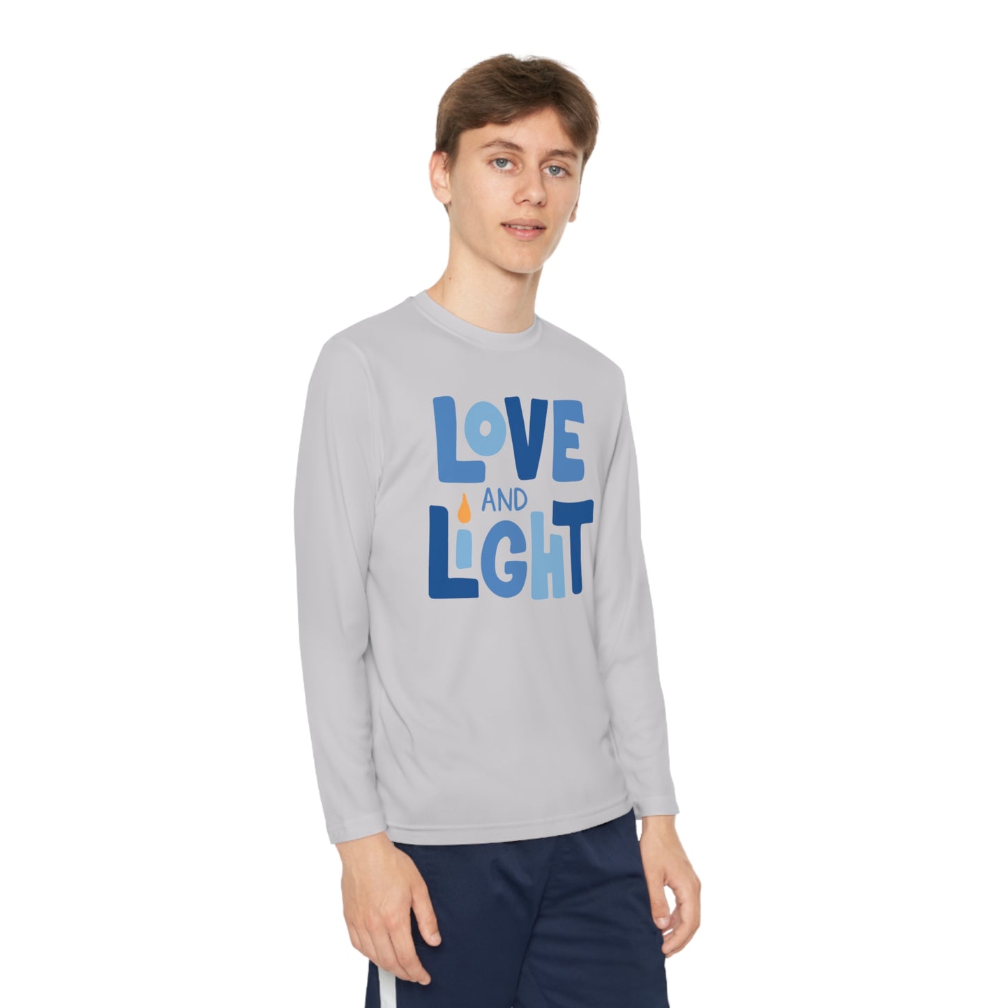 Hanukkah Love & Light 2 Youth Long Sleeve Tee