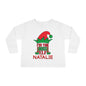 I'm The Boss Elf Toddler Long Sleeve Tee