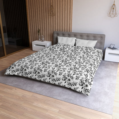 Garden Sketch Microfiber Duvet Cover