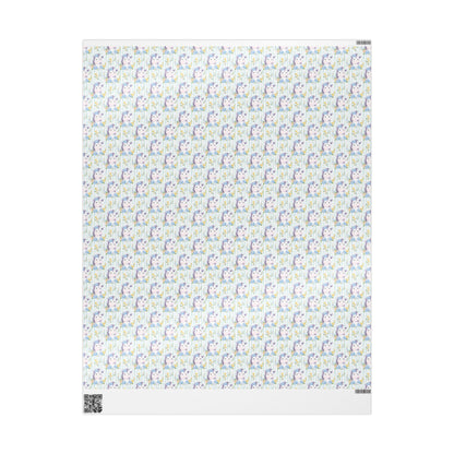 Zebras in Bloom Wrapping Paper
