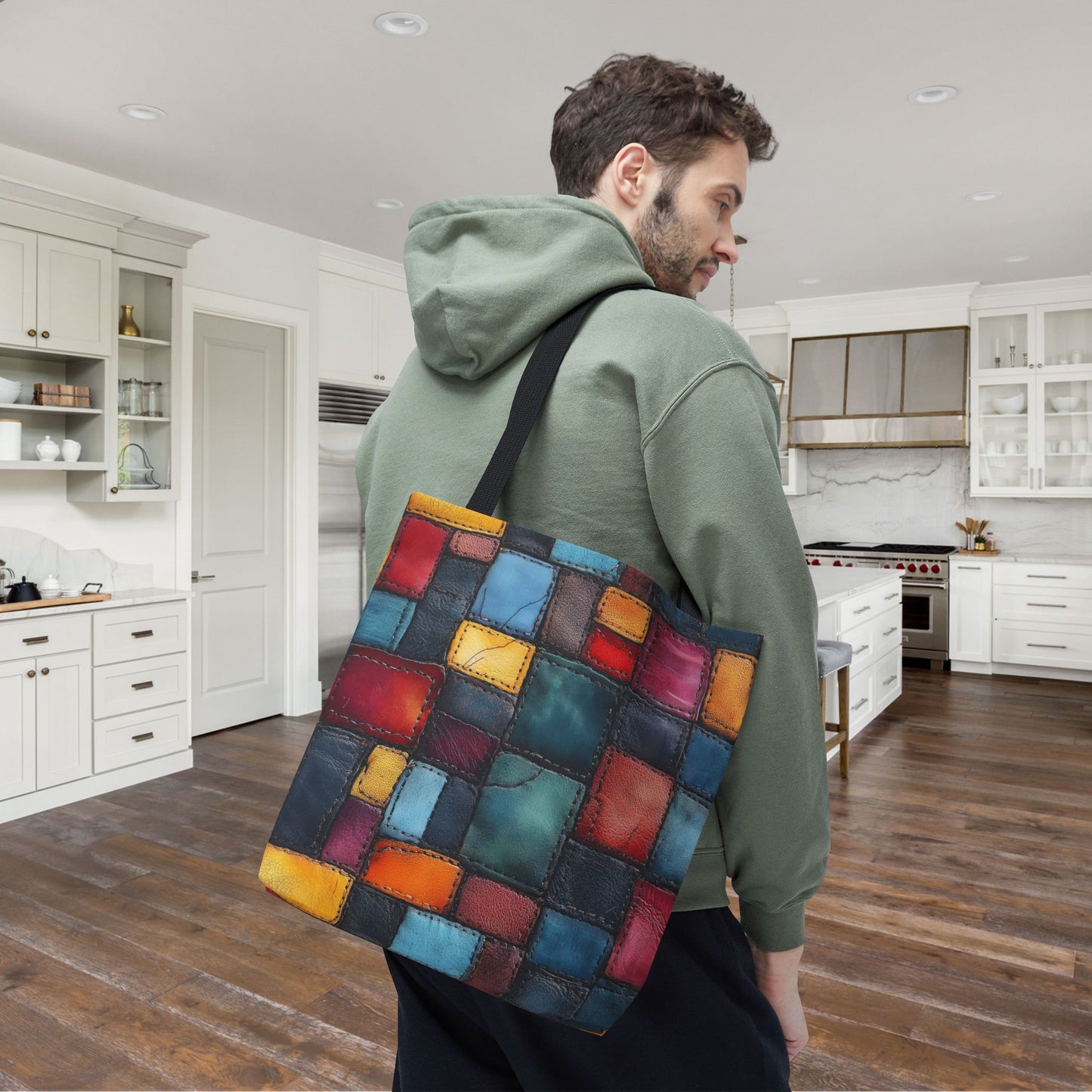 Colorblock Craze Canvas Tote Bag