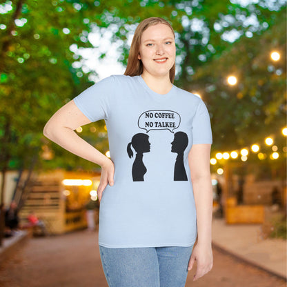 No Coffee No Talkee Adult T-shirt