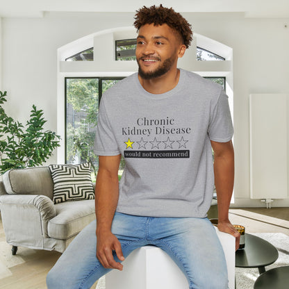 Chronic Kidney Disease 1 Star Would Not Recommend Adult T-shirt