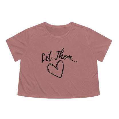 Let Them Women's Flowy Cropped Tee