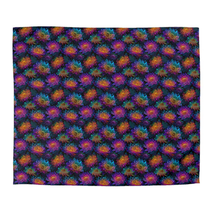 Luminous Lotus Microfiber Duvet Cover