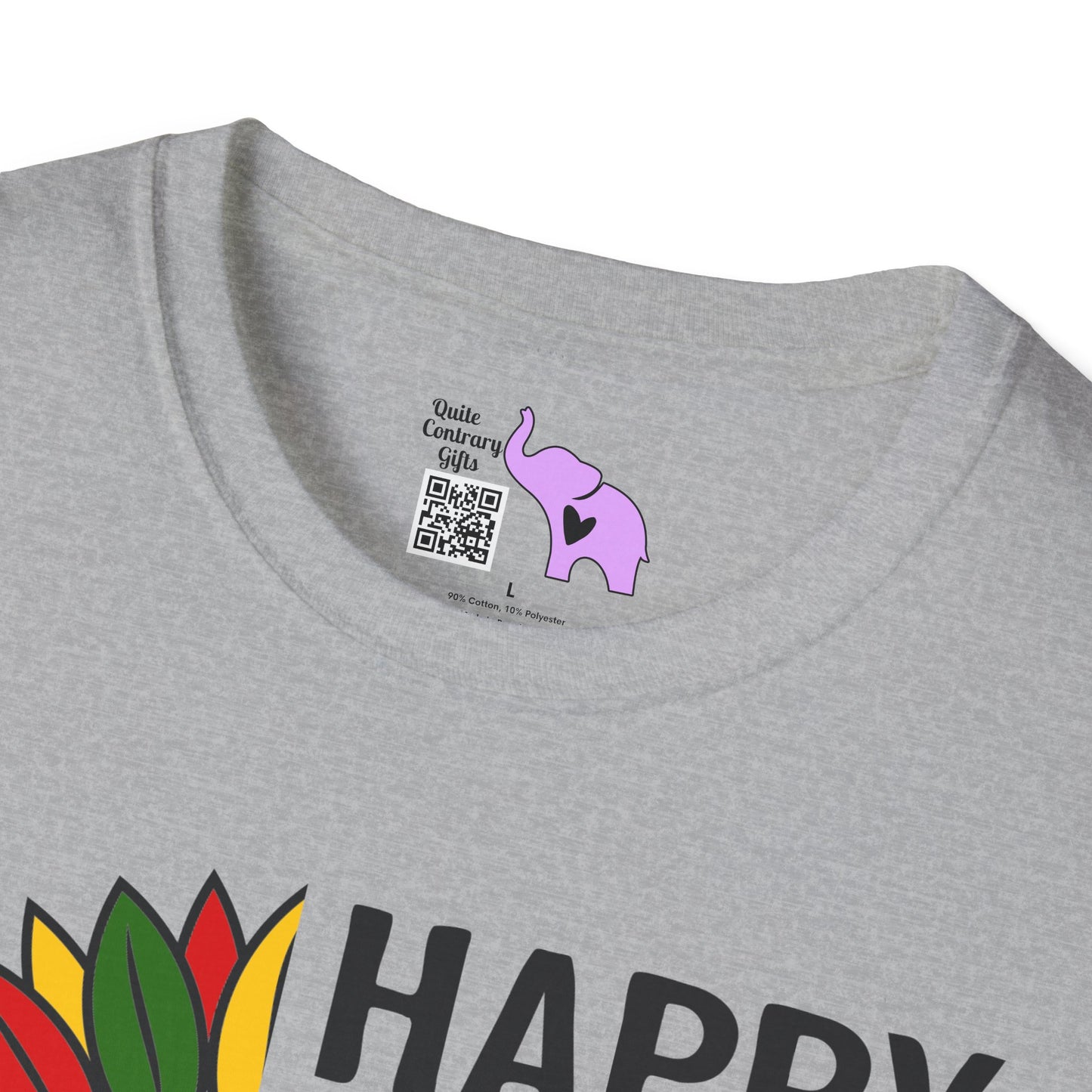 Happy Kwanzaa Sunflower Adult T-shirt