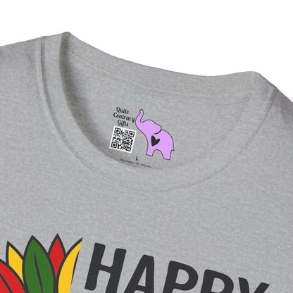 Happy Kwanzaa Sunflower Adult T-shirt