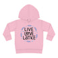 Hanukkah Live Love Latkes Toddler Pullover Fleece Hoodie