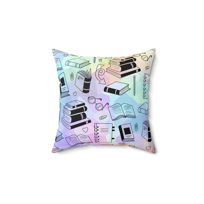 Colorful Chapters Throw Pillow