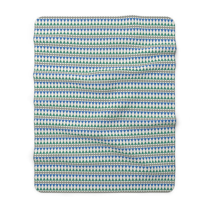 Regal Evergreen Cairn Stripes Fleece Blanket