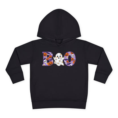 Cute Floral Boo w/Ghost Toddler Hoodie