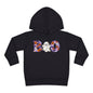 Cute Floral Boo w/Ghost Toddler Hoodie