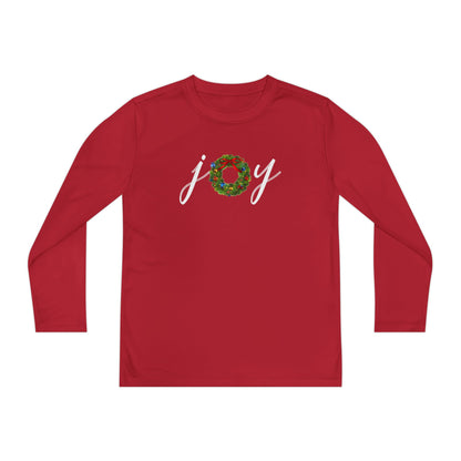 Joy w/Wreath Youth Long Sleeve Tee