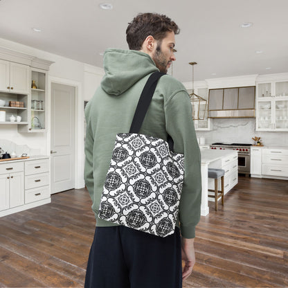 Ornamental Symmetry Canvas Tote Bag