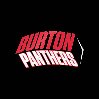 Burton Panthers (Angled, White) Decal