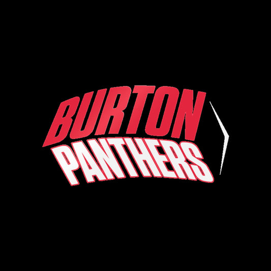 Burton Panthers (Angled, White) Decal