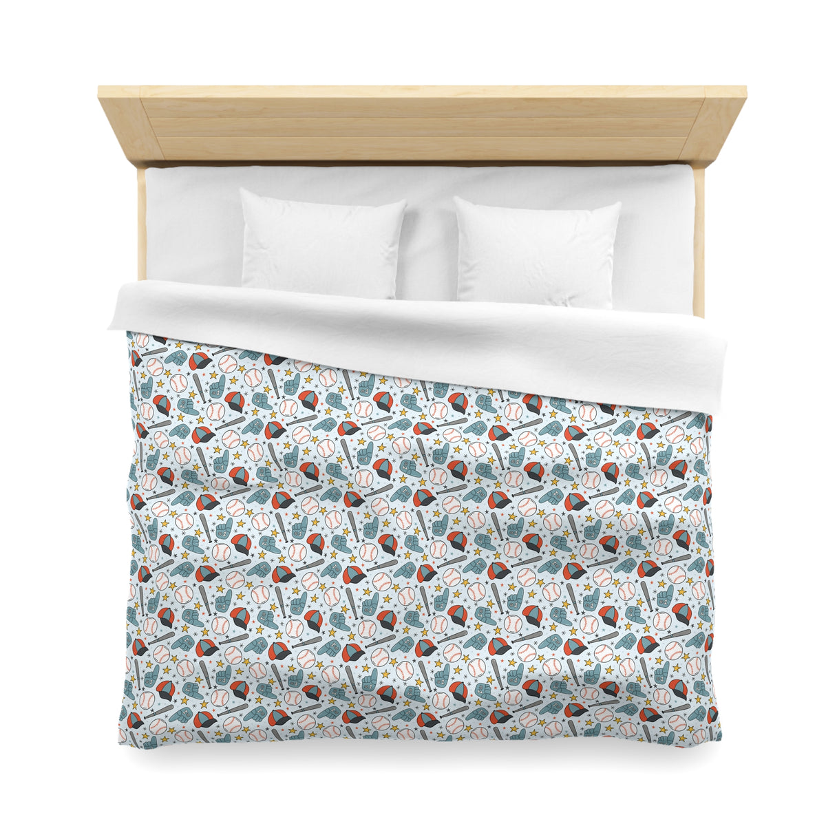 Home Run Heroes Microfiber Duvet Cover