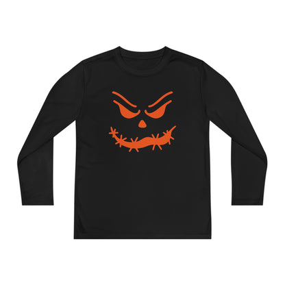 Loopy Jack-O-Lantern Youth Long Sleeve Tee