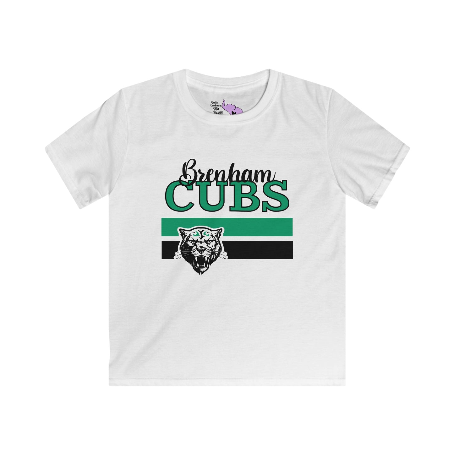 Brenham Cubs w/Mascot & Stripes Youth Softstyle Tee