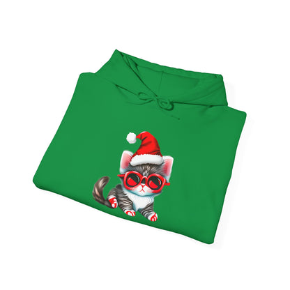 Santa Kitten Heavy Blend™ Hooded Sweatshirt