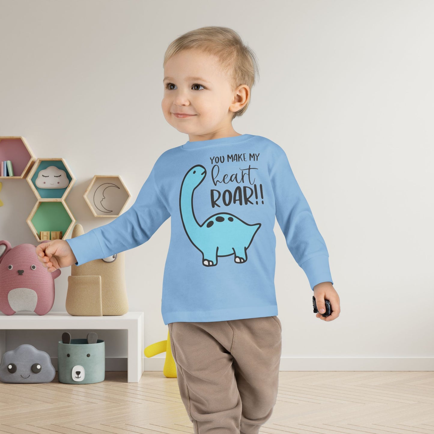 You Make My Heart Roar!! Toddler Long Sleeve Tee