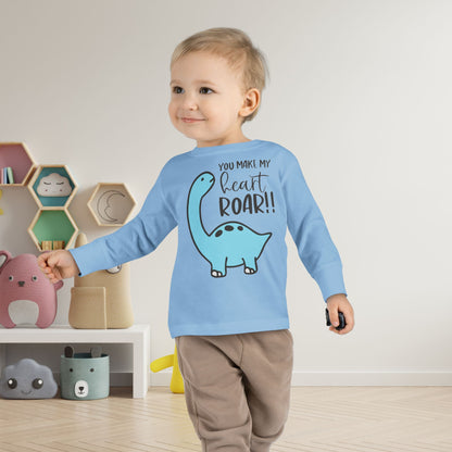 You Make My Heart Roar!! Toddler Long Sleeve Tee