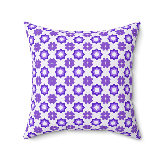 Purple Prism Garden Throw Pillow