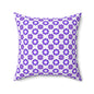 Purple Prism Garden Throw Pillow