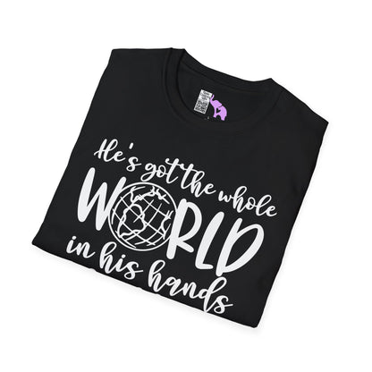 He's Got the Whole World in His Hands (2) Adult T-shirt