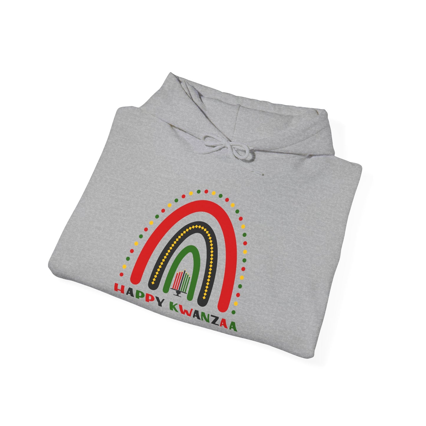 Happy Kwanzaa Arch Adult Heavy Blend™ Hooded Sweatshirt