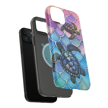 Sea Turtle Silhouette MagSafe® Compatible Tough Case for iPhone