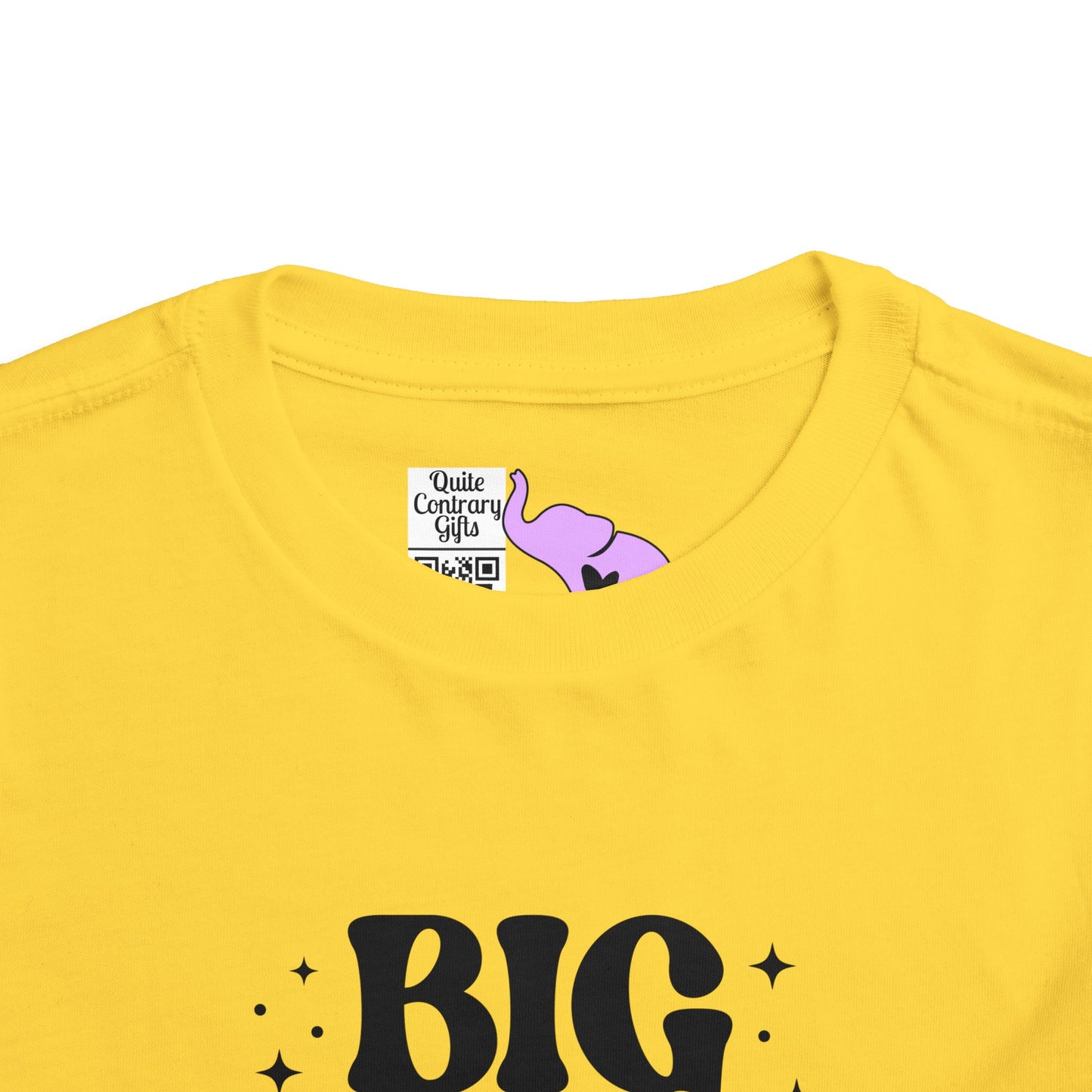 Big Sister Finally (Stars) Toddler Tee