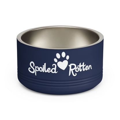 Spoiled Rotten Personalized Pet Bowl – 18oz Stainless Steel Dog & Cat Food Bowl