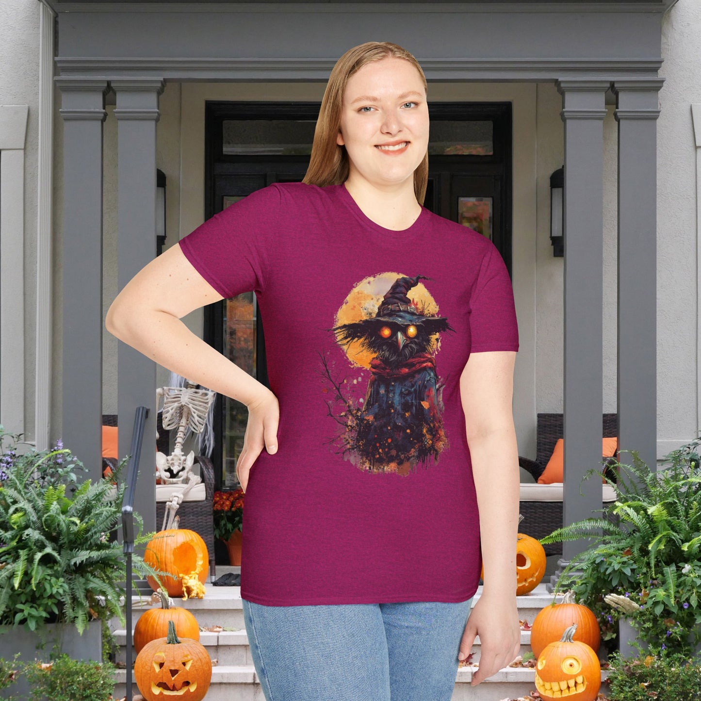 Halloween Scarecrow Adult T-shirt