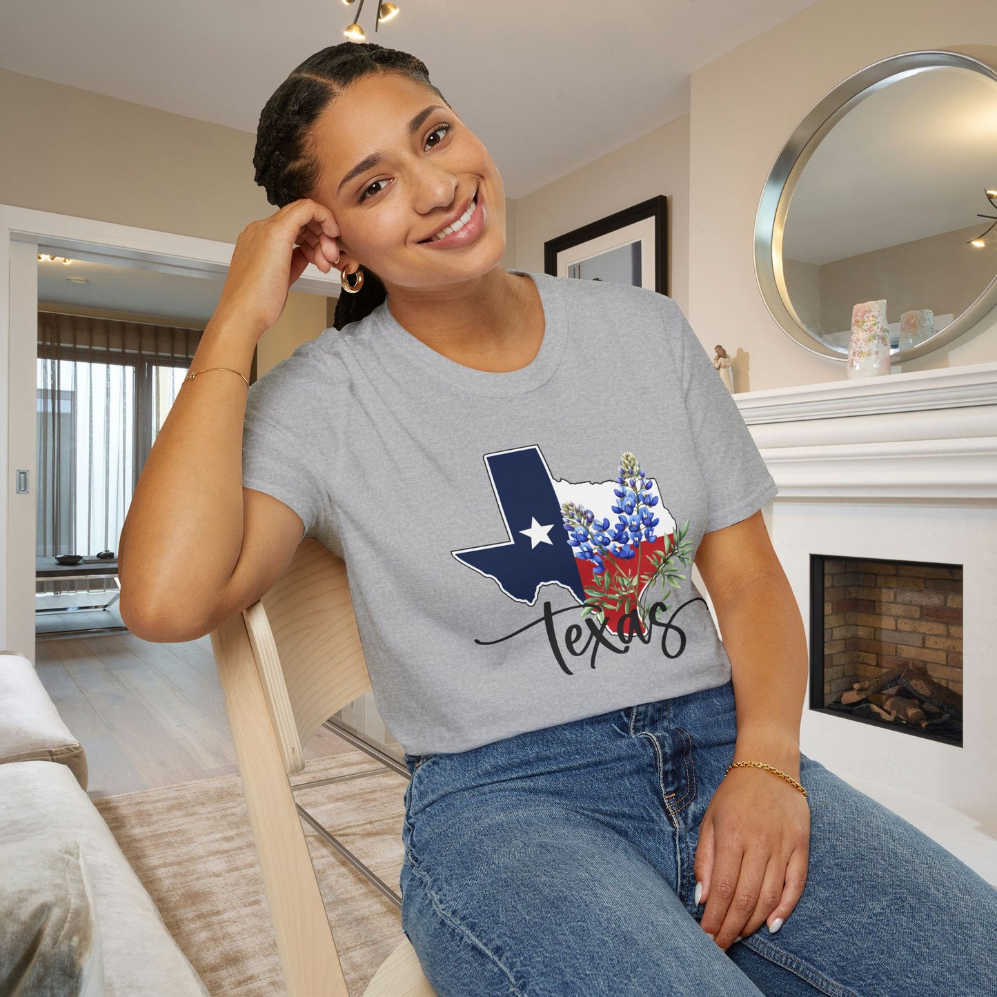 Texas Bluebonnets Adult T-shirt