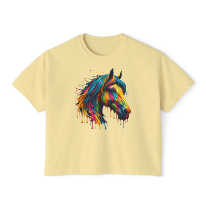 Colorful Horse Women's Boxy Tee