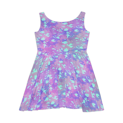 Lavender Mist Camo Women's Skater Dress