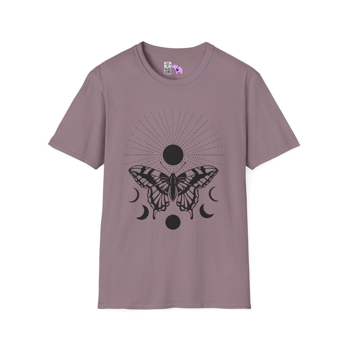 Butterfly w/Sun, Moon, & Stars Adult T-shirt