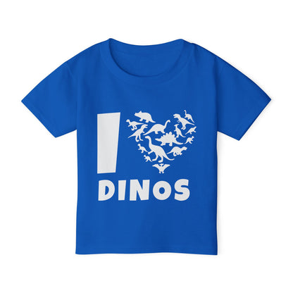 I Love Dinos (Dino Heart) Heavy Cotton™ Toddler T-shirt